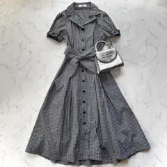 美品♪ギャラリービスコンティ　ギンガムチェック　ワンピース　フレア
