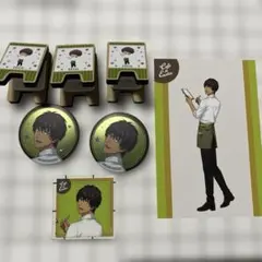 【セシル】 うたプリ スイパラ パスタスナック 缶バッジ 看板風クリップ 特典