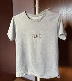 【THE NORTH FACE】Tシャツ グレー 焚き火刺繍のサムネイル