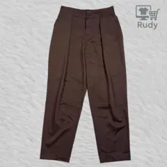 コムサ パンツ 9号 ブラウン スラックス きれいめ オフィス