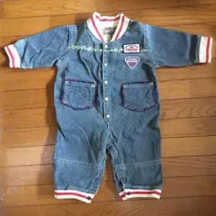 【デニム生地】ロンパース