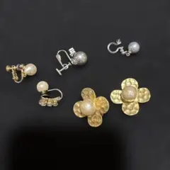 淡水パール　5種類 イヤリング 訳あり品