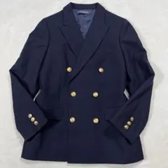 紺ブレ 金ボタン テーラードジャケット