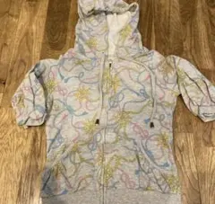 PJ ピーチジョン　マリン柄た半袖パーカーusedのサムネイル