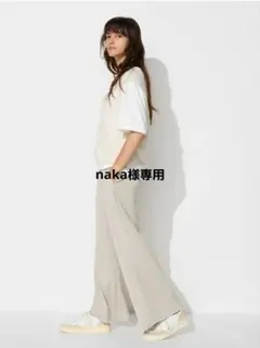 UNIQLO クレープジャージーストレートパンツLsize2本セット