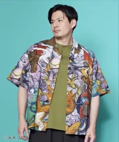 倭物やカヤ × 石黒亜矢子 猫柄アロハシャツ 新品 - メルカリ