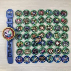 DX妖怪ウォッチ 零式 & 妖怪メダル 50枚 セット 緑 青 フレーム ④