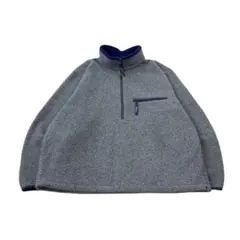 80-90s L.L.Bean フリース ボアジャケット ハーフジップ L〜XL