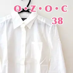 【OZOC】オゾック 白シャツ 綿100％ 日本製 オフィスカジュアル