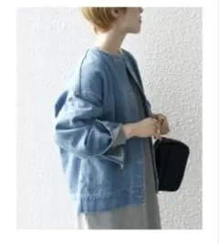 ARULLE v-collar denim jacket デニムジャケット - メルカリ
