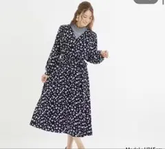 新品未使用タグ付♡フラワープリントカシュクールワンピース