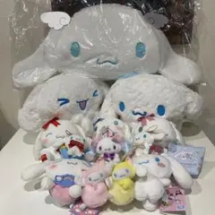 シナモロール　ぬいぐるみ・マスコット・ポーチ　まとめ売り　14点セット シナモロール ぬいぐるみ・マスコット・ポーチ まとめ売り 14点セット
