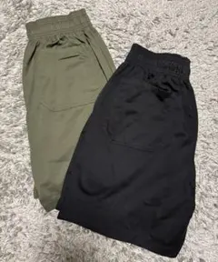 GUシェフショーツ　ブラック　カーキ　２色セット