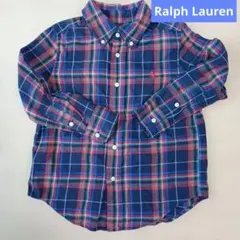 Ralph Lauren チェック柄 長袖シャツ 4　ポロラルフローレン　110
