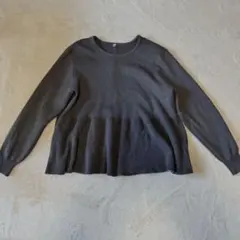 coca コカ バックパールフレアニット Lサイズ チャコール