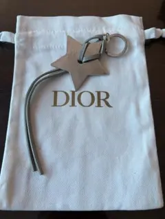 DIOR ディオール スターチャーム キーホルダー　巾着袋
