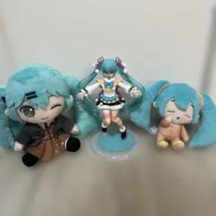 初音ミク ぬいぐるみ・フィギュアセット 3点セット
