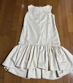 【美品】CELFORD ベージュ フリル裾 ワンピース　サイズ38