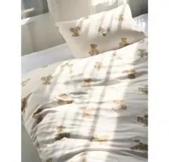 【Sleep】(セミダブル)ベアモチーフ掛け布団カバー ジェラートピケ
