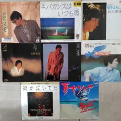 80's 男性シンガーEPレコード8枚セット
