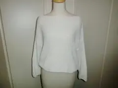 ニット セーター 長袖 レディース ホワイト トップス