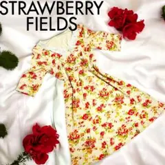 STRAWBERRY-FIELDS 花柄ワンピース　Mサイズ