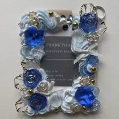 【My Dear】ホイップデコ トレカケース 水色 青