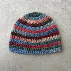 04クラッシャーハット　バケットハット　ビーニー　ハンドメイド