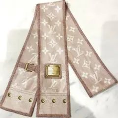 Louis Vuitton モノグラムスカーフ ピンクベージュ