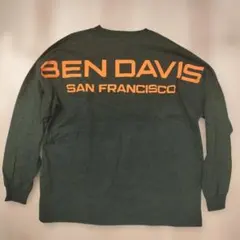 BEN DAVIS 長袖カットソー オーバーサイズ ダークグリーン ロンT