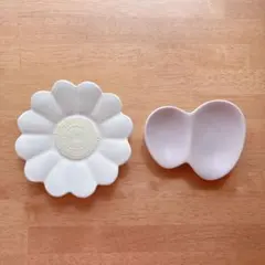 よしざわ窯　花皿　ケユカ　ちょうちょ皿　豆皿　2枚セットのサムネイル