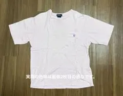 古着　Polo by Ralph Lauren ピンク Tシャツ M