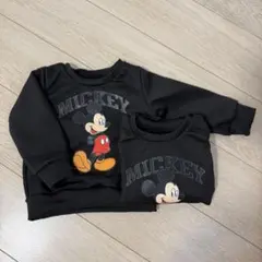 ミッキー　ブラック トレーナー　90.100