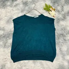 AMERICAN HOLIC アメリカンホリック (F) ノーリーブニット 緑