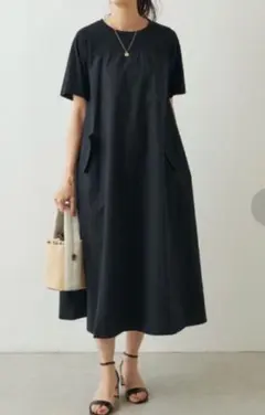 ビアズリー リネンレーヨンテントワンピ 0ブラック | Mercari