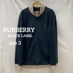 i533＊ バーバリーブラックレーベル メンズ ジップ ジャケット サイズ3 黒