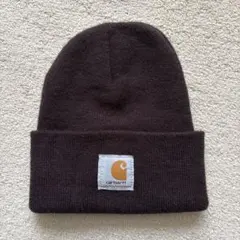 Carhartt ダークブラウン ニット帽