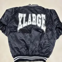 XLARGE ブラック スタジャン サテン