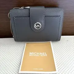 新品　マイケルコース　二つ折り財布　折財布　グレー