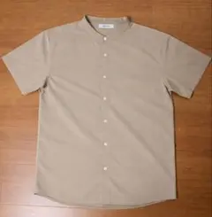nano universe ベージュ 半袖シャツ
