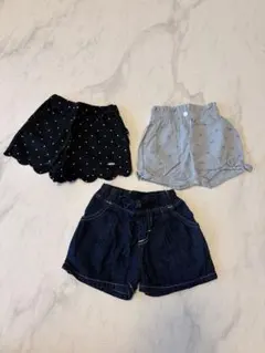【美品】EDWIN デニムハーフパンツ サイズ80 3点セット