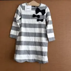 【新品】BeBe 100cm 長袖 ワンピース