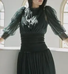 SNIDEL スナイデルチュールボリュームドレス　サイズ0 同窓会　ワンピース/