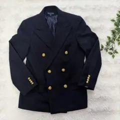 RALPH LAUREN ラルフローレン 紺ブレ 金ボタン ダブル 160