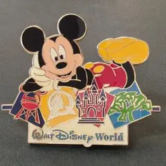 ☆レア！レトロ☆WDW☆EPCOT☆ソーサラーミッキー☆ピンバッジ