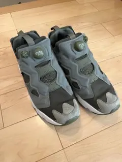 Reebok PUMP スニーカー 美品 27cm グリーン ホワイト