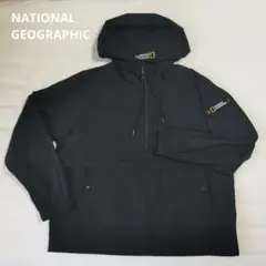 NATIONAL GEOGRAPHIC フード付きマウンテンパーカー黒S