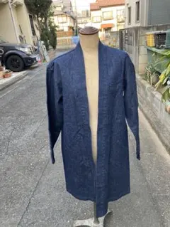 rkynry様専用美品 A.P.C.インディゴ半纏ノーカラージャケット日本M程度