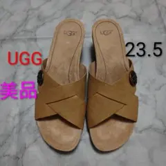 【美品】UGG ミュール　23.5cm 　べージュ