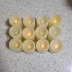 LEDキャンドル クリーム色 12個セット